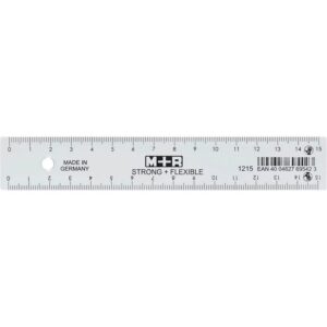 M + R Lineal STRONG + FLEXIBLE 15,0 cm, glasklar