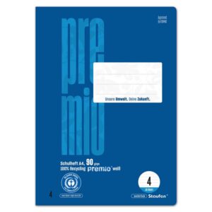 Staufen® Schulheft green Lineatur 4 liniert DIN A4 ohne Rand, 16 Blatt