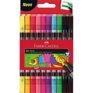 FABER-CASTELL Neon Filzstifte farbsortiert, 10 St.