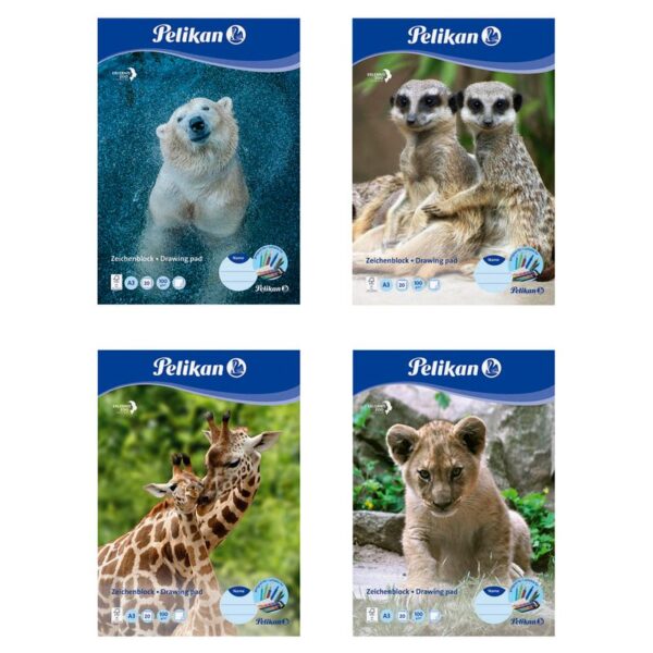 Pelikan Zeichenblock Zoo DIN A3