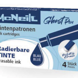 McNeill - Tintenpatronen löschbar 4St. blau