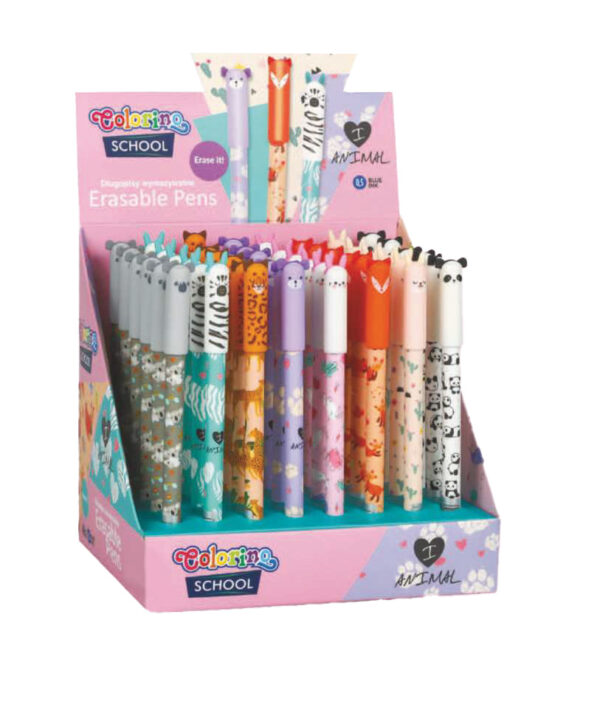 Colorino School - Radierbarer Gel-Schreiber Pets