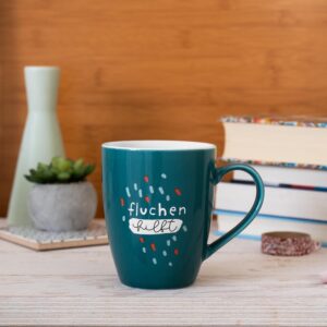 Becher »Fluchen hilft«