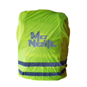 Regenhaube mit reflektierendem Logo + Doppelstreifen neon-gelb-Kollektion 2025
