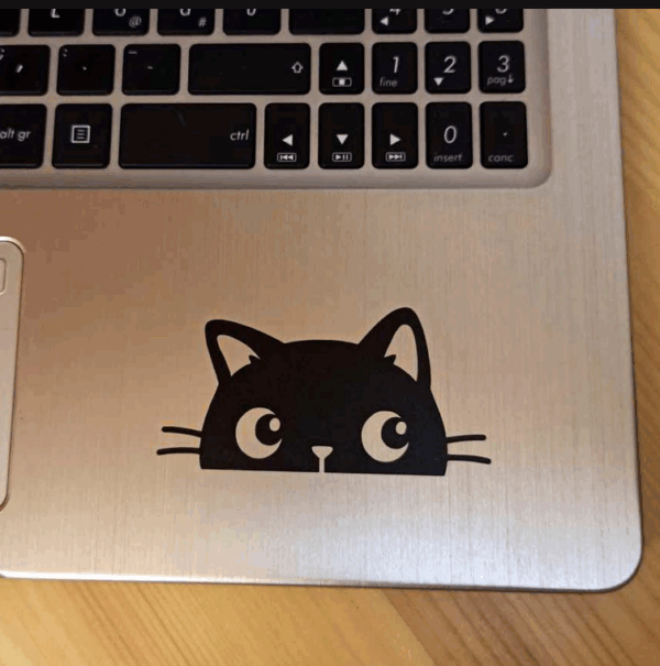 Aufkleber Schwarz Katze