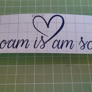 "Dahoam is am scheensten" - Schriftzug
