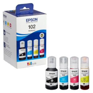 EPSON 102/T03R64 schwarz, cyan, magenta, gelb Tintenflaschen, 4er-Set