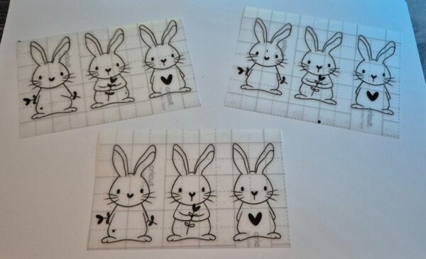 Wiederablösbarer Hasenaufkleber – Niedliches Deko-Highlight in 13,5 x 7,5 cm