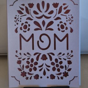 Muttertagskarte "MOM" - personalisierbar