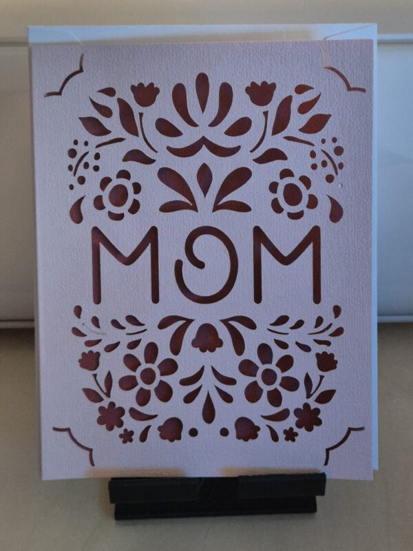 Muttertagskarte "MOM" - personalisierbar