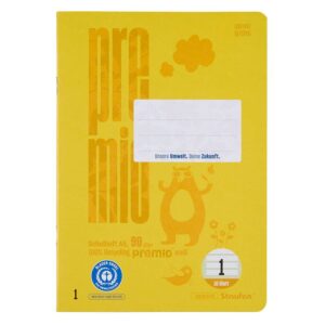 Staufen® Schulheft Premio Lineatur 1 liniert DIN A5 mit Rand, 16 Blatt