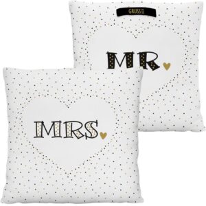 Plüschkissen MR & MRS